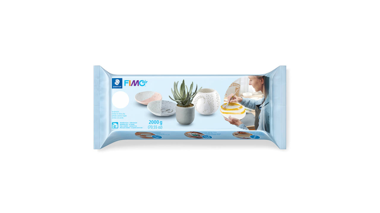Boetseerklei Staedtler Fimo air 8102 2000 gram wit