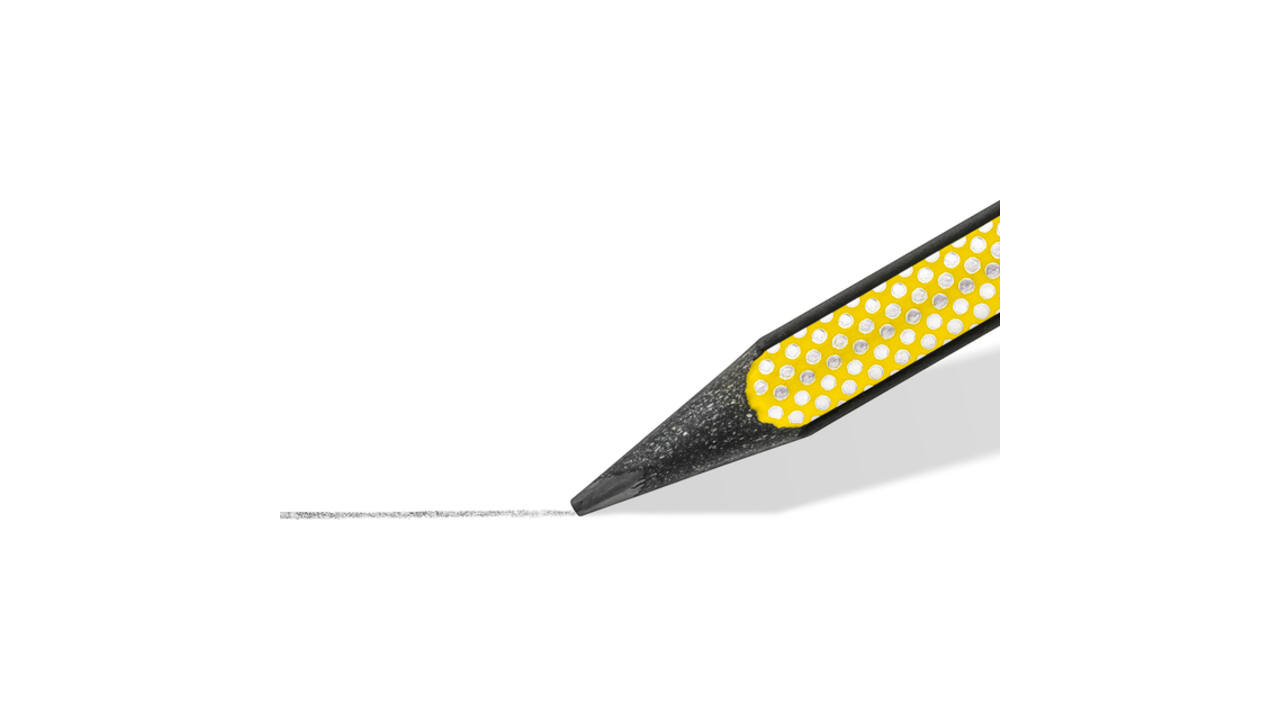 Potlood Staedtler Norix HB zwart-geel blister à 2 stuks