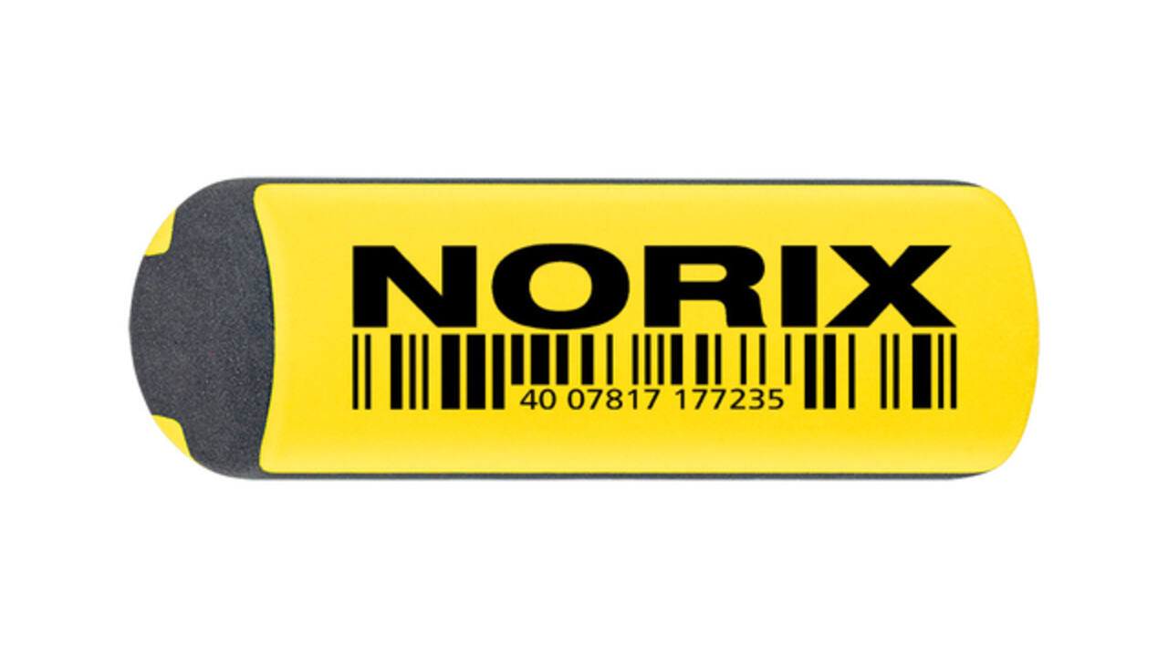 Potlood Staedtler Norix HB zwart-geel blister à 2 stuks