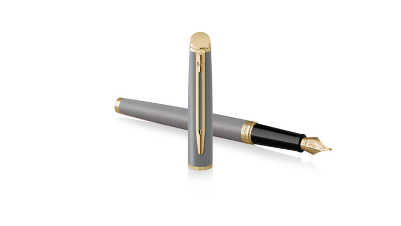 Vulpen Waterman Hémisphère Fashion Colors metallic grey GT fijn