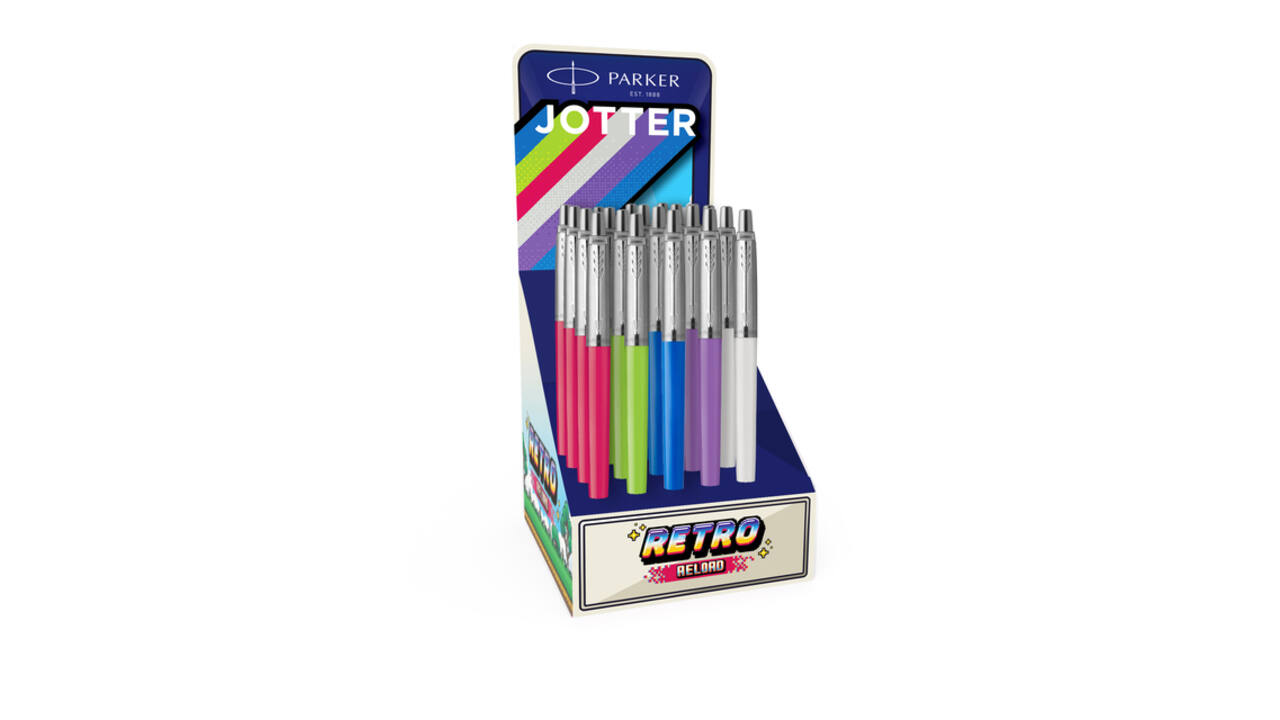 Balpen Parker Jotter Original Reload Retro 90's assorti CT medium