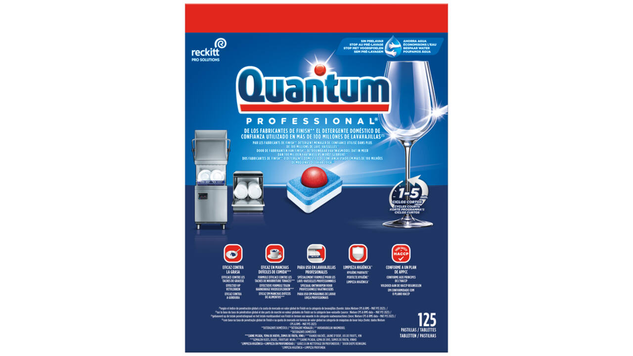 Vaatwastabletten Quantum Pro All-in-one 125 stuks