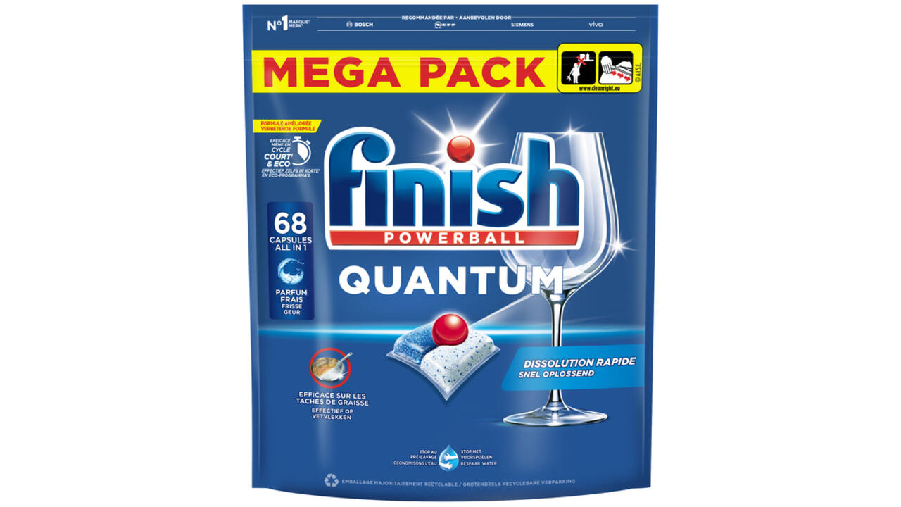 Vaatwastabletten Finish Quantum Regular 68 stuks