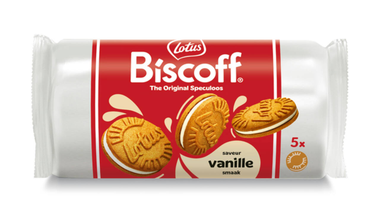 Koekjes Lotus Biscoff speculoos sandwich vanille 5 stuks