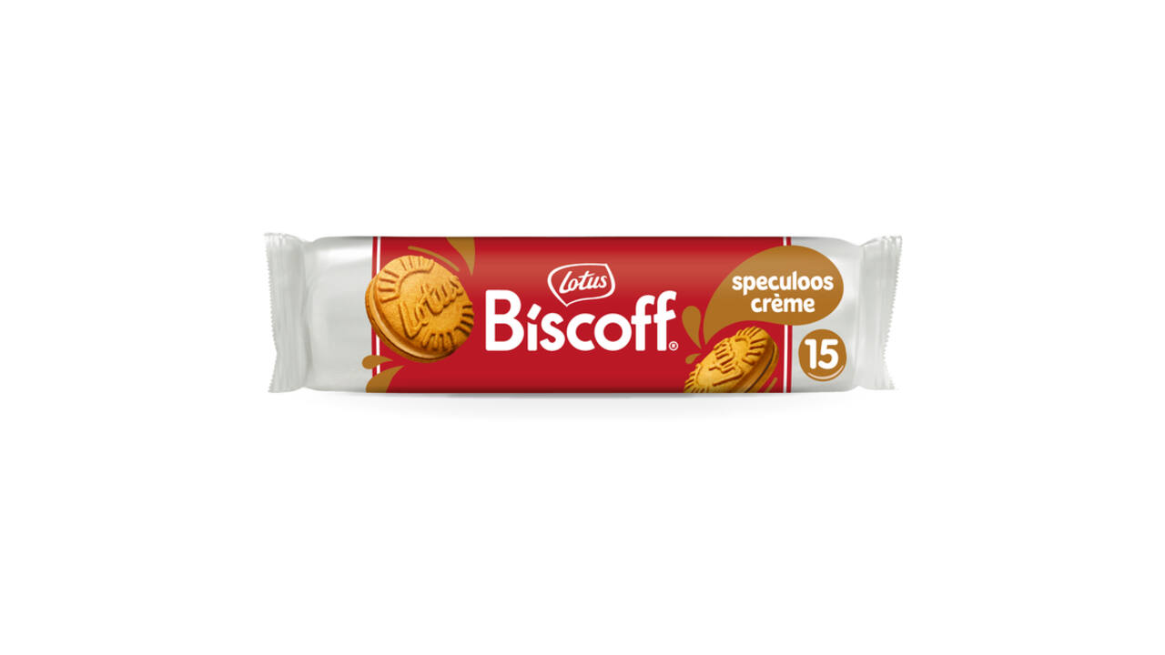 Koekjes Lotus Biscoff sandwich speculooscreme 15 stuks