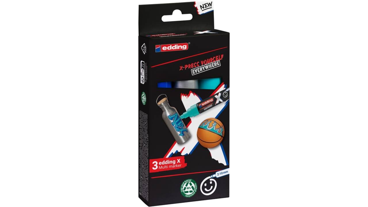 Edding 6900 X multi m. 3pcs set ocean col.
