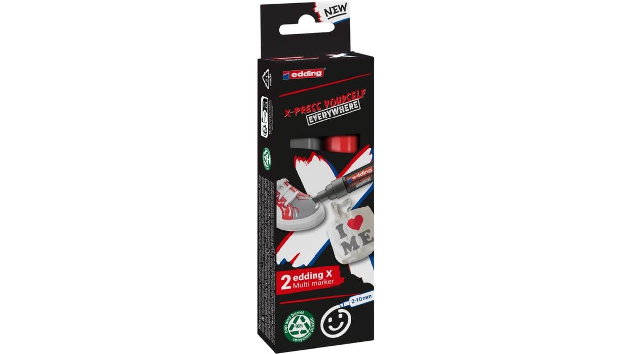 Edding 6900 X multi m. 2pcs set yay grey