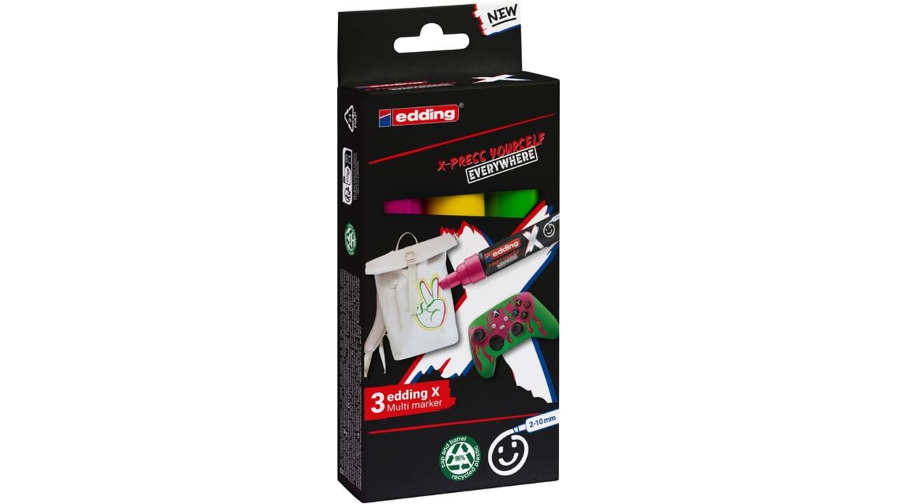 Edding 6900 X multi m. 3pcs set candy col.