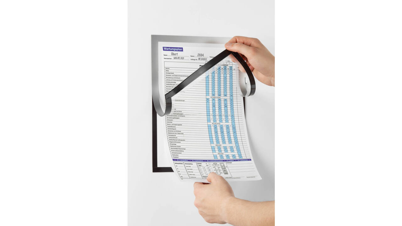Duraframe Durable 498923 Note A4 magnetisch zilver