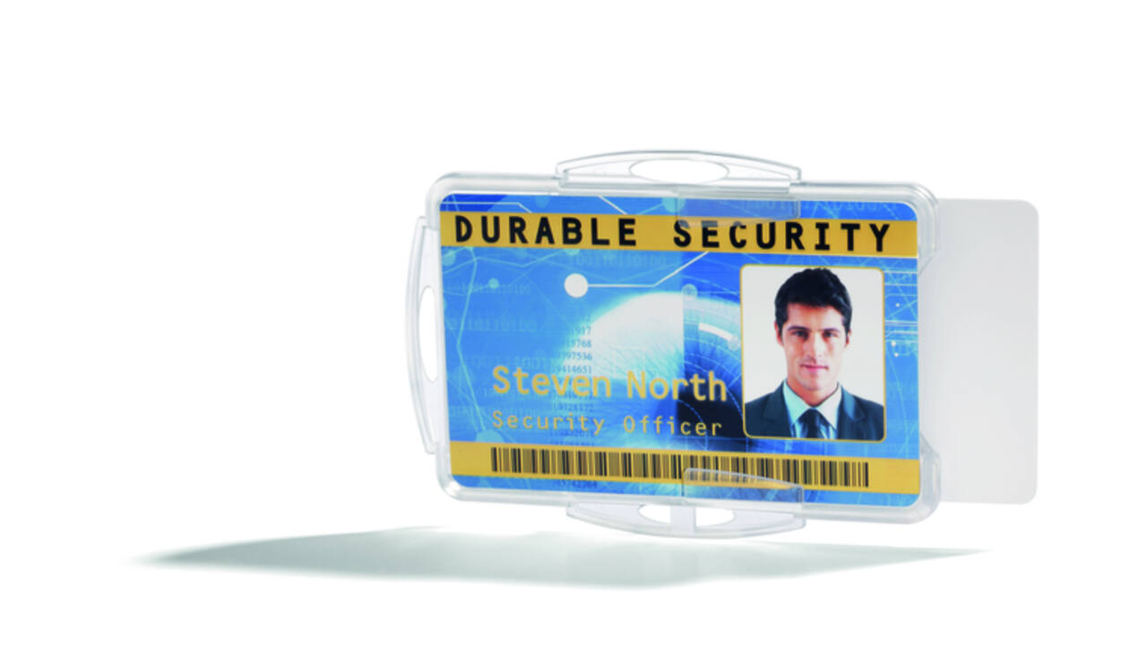 Badge Durable voor 2 kaarten 10 stuks