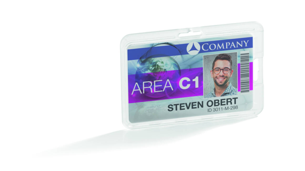 Badge Durable permanent voor 1 kaart 10 stuks
