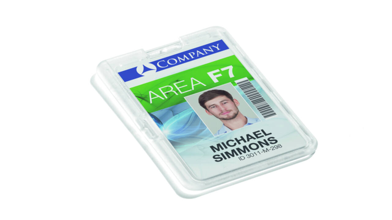Badge Durable permanent voor 1 kaart 10 stuks