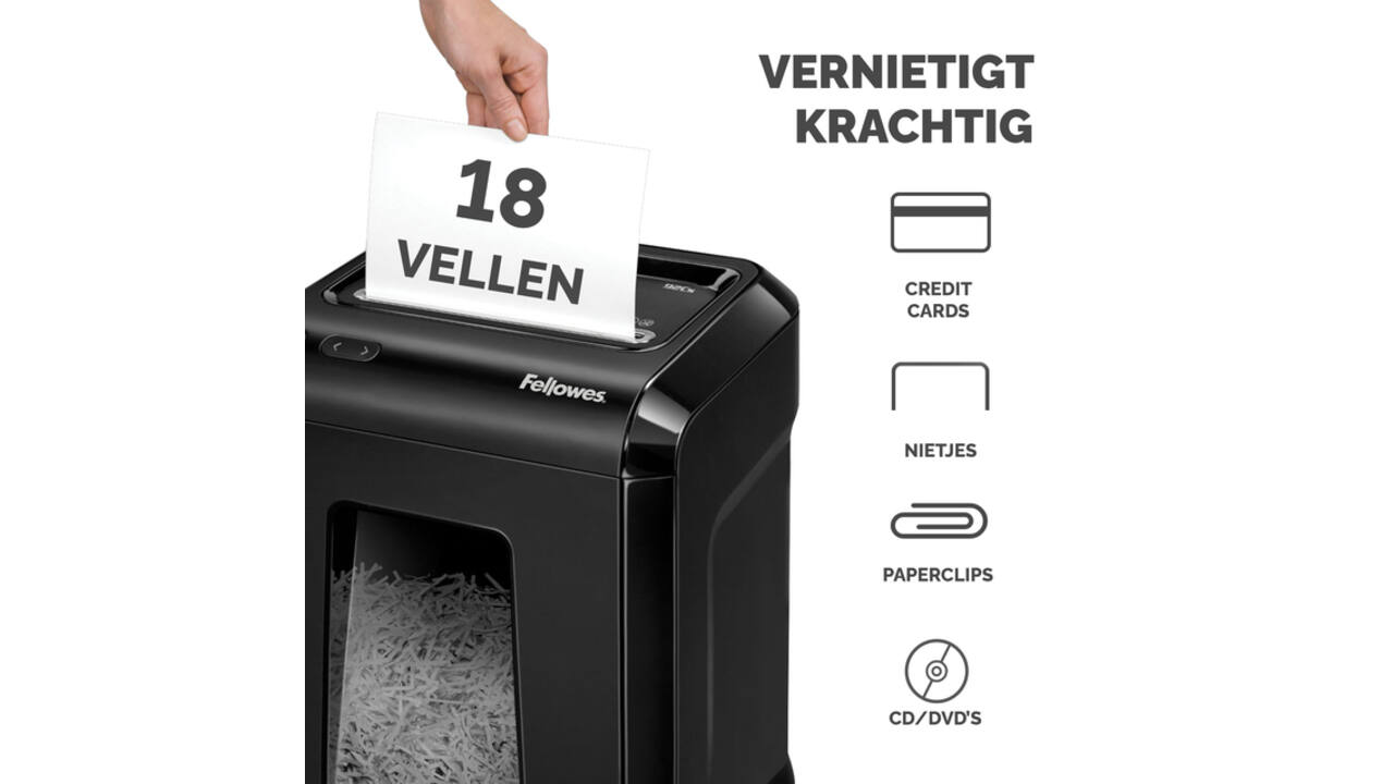 Papiervernietiger Fellowes Powershred 92CS snippers 4x38mm