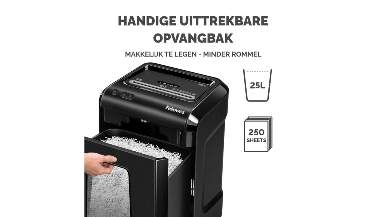 Papiervernietiger Fellowes Powershred 92CS snippers 4x38mm