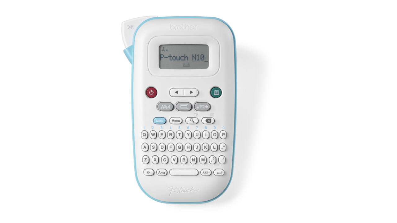 Labelprinter Brother P-touch Btag PT-N10 draagbaar qwerty 12mm wit