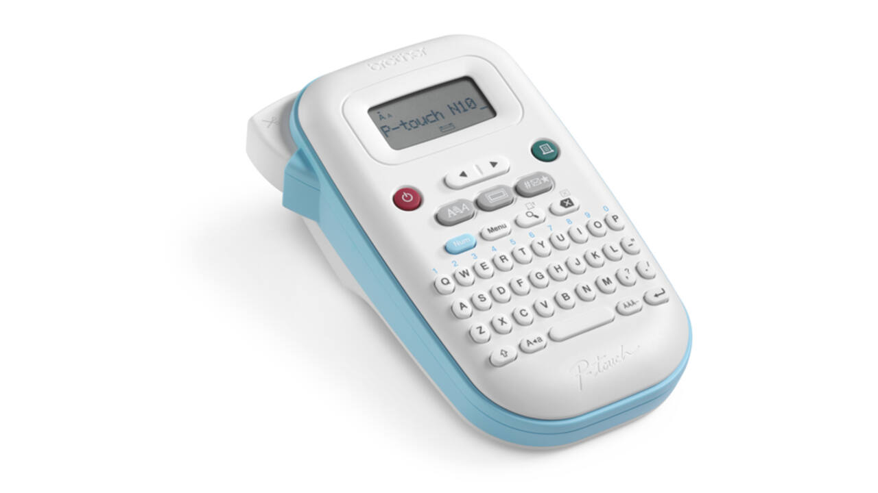 Labelprinter Brother P-touch Btag PT-N10 draagbaar qwerty 12mm wit