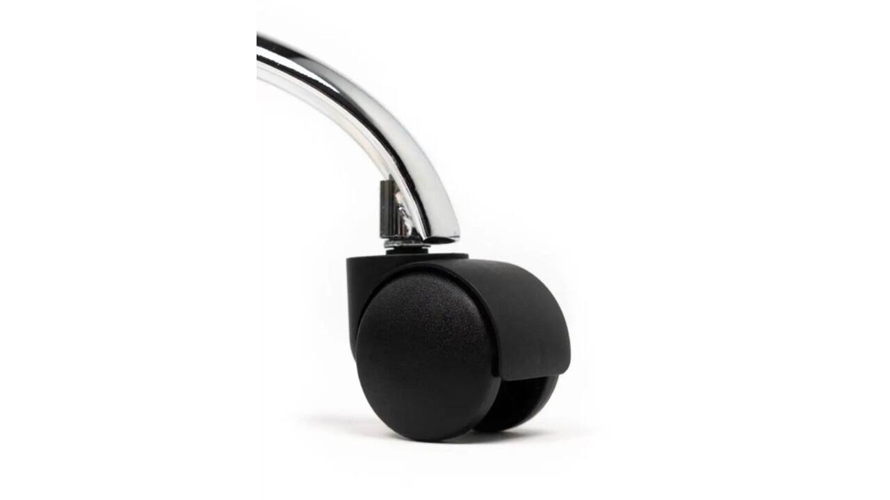 Tabouret kruk Office standaard met gasveer harde wielen zw