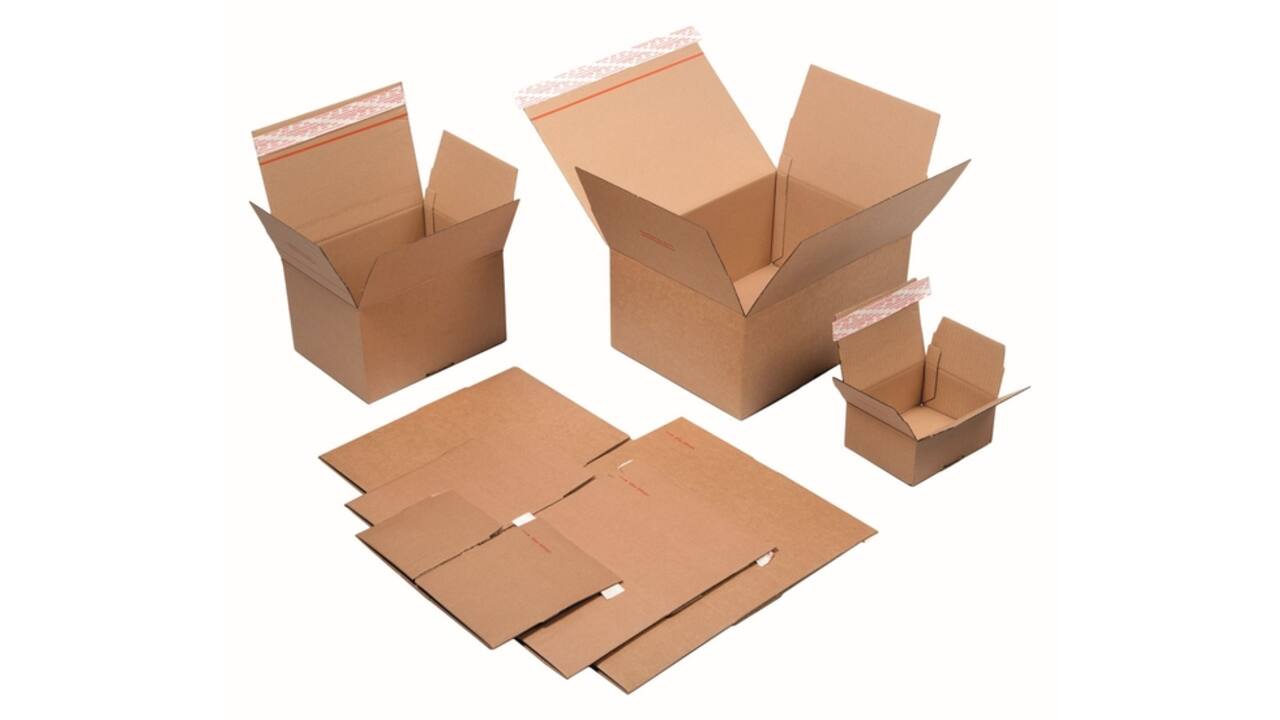 Quickbox IEZZY verstelbare hoogte 304x216x130-220mm B-golf bruin 10st