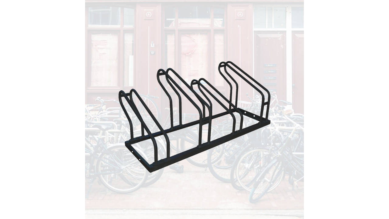 Fietsenrek BRASQ  4 fietsen BS400 zwart