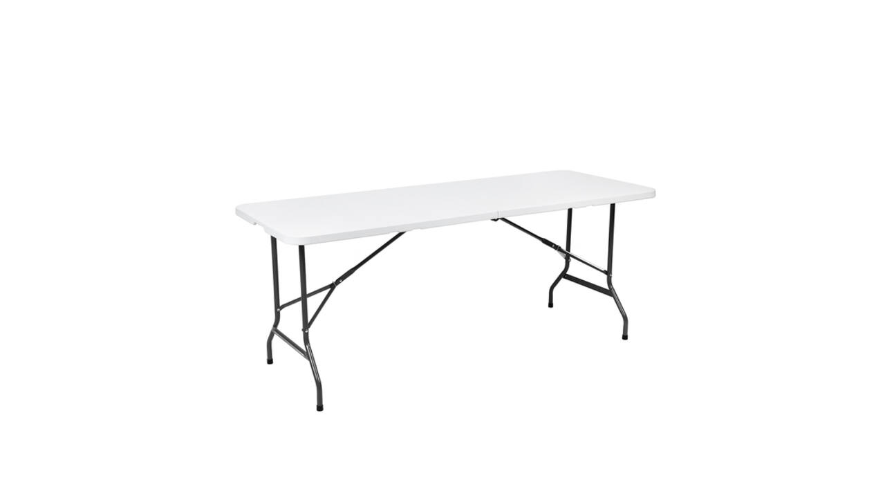 Vouwtafel BRASQ 180x70x74cm FT180 wit