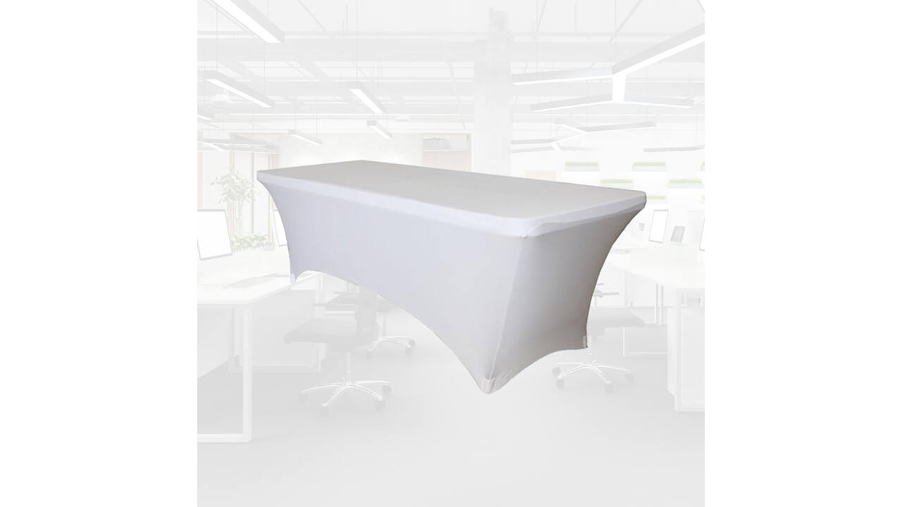 Tafelrok BRASQ 183x76x74cm wit