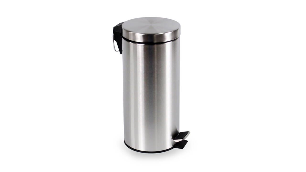 Pedaalemmer BRASQ 30 liter rvs