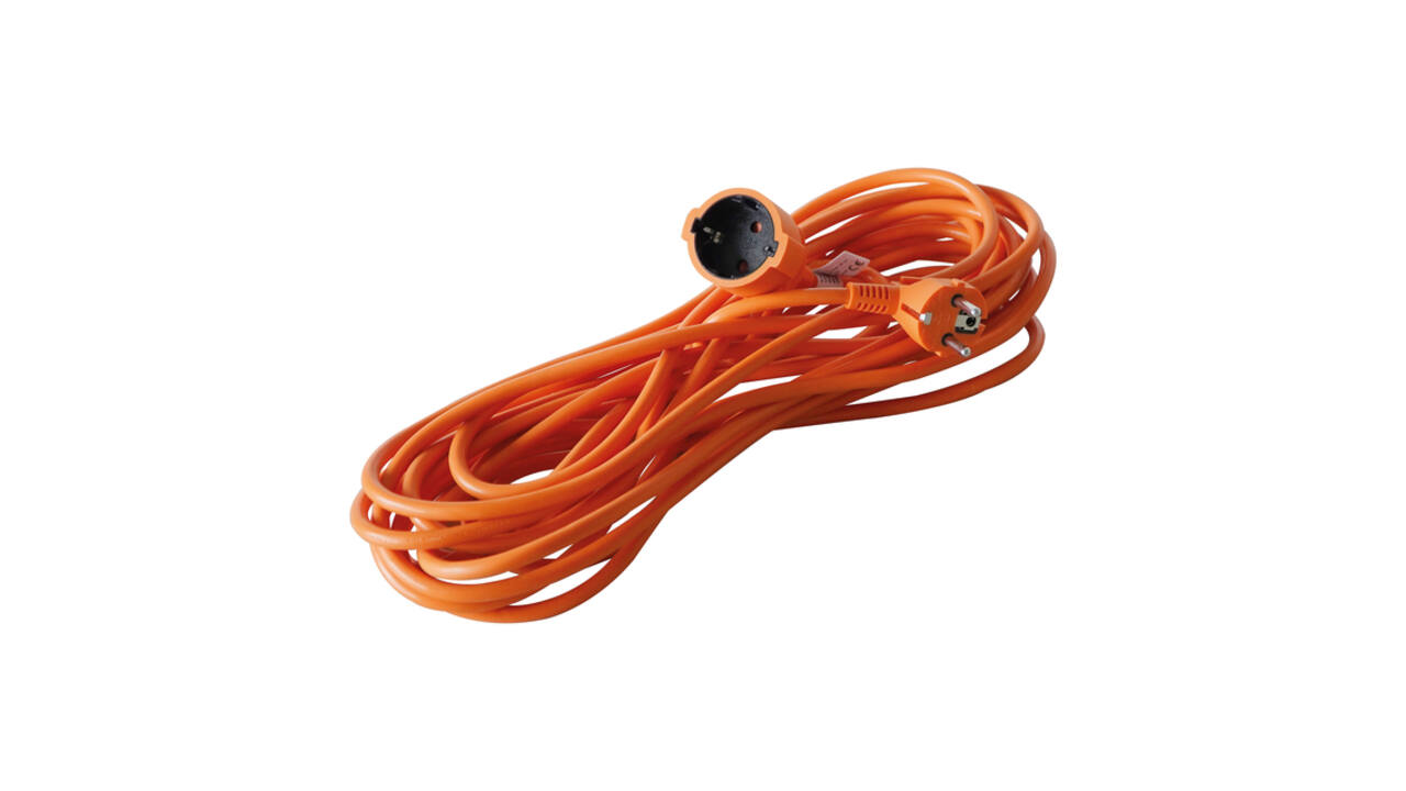 Verlengkabel BRASQ 20m oranje