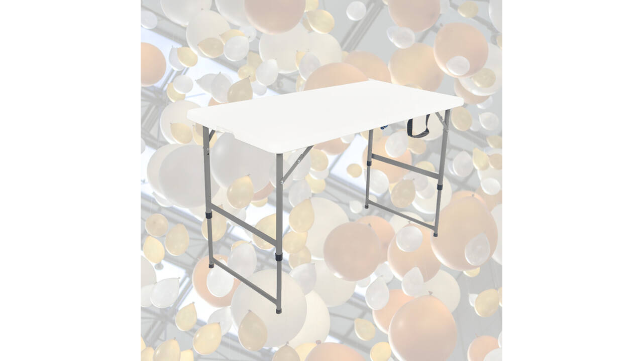 Vouwtafel BRASQ 120x60x74cm FC120 wit