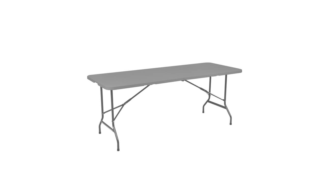 Vouwtafel BRASQ 180x70x74cm FT180 grijs