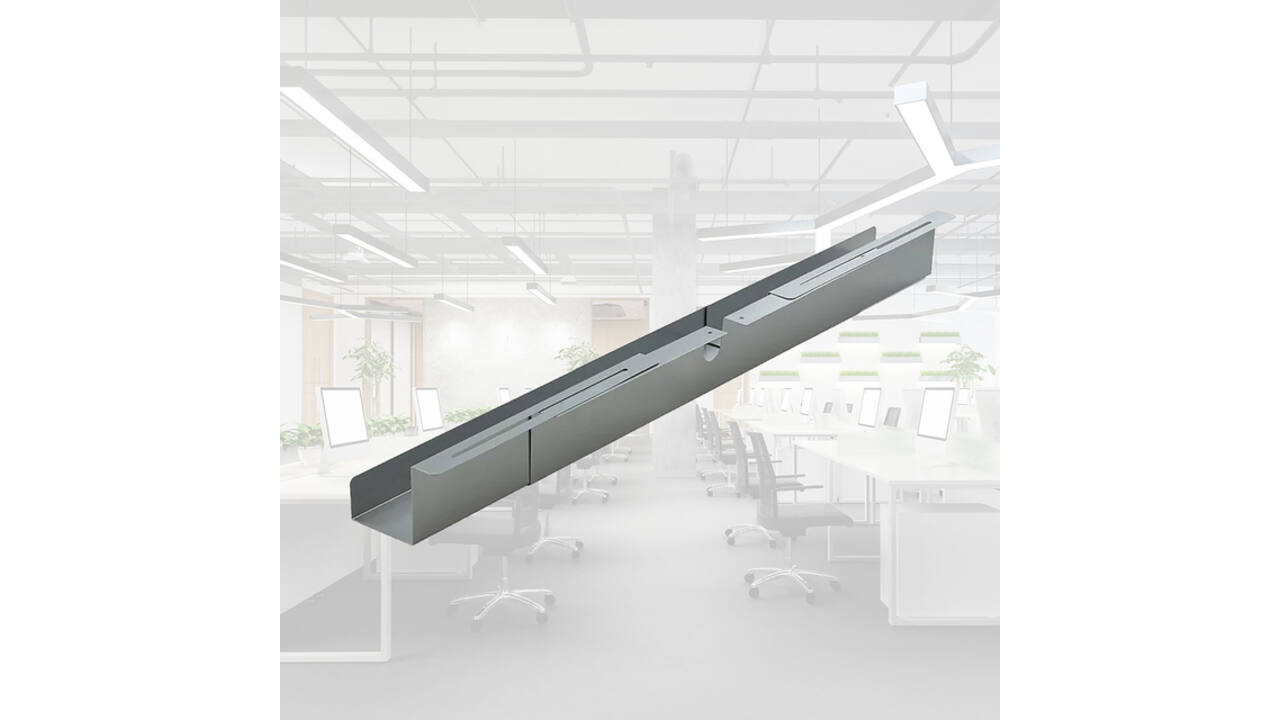 Kabelgoot BRASQ verstelbaar 75-150cm CT100 zilver