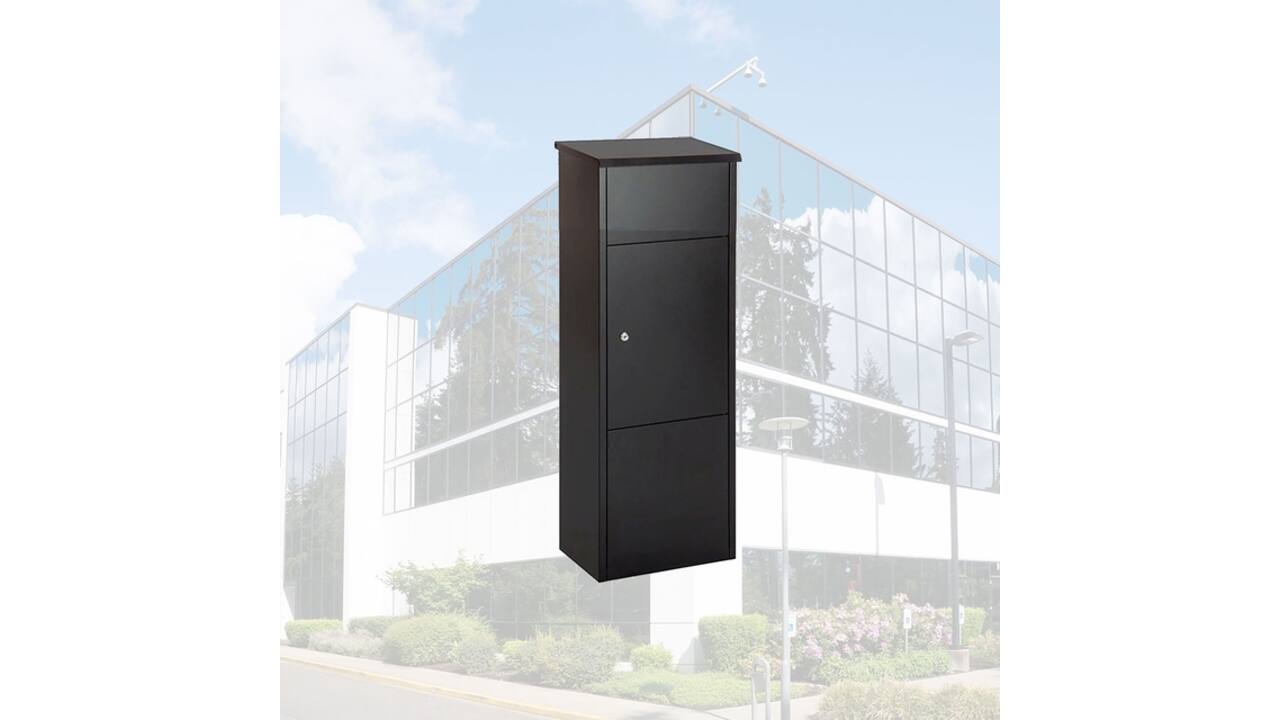 Pakketbrievenbus BRASQ 105x38x24cm PB400 Zwart