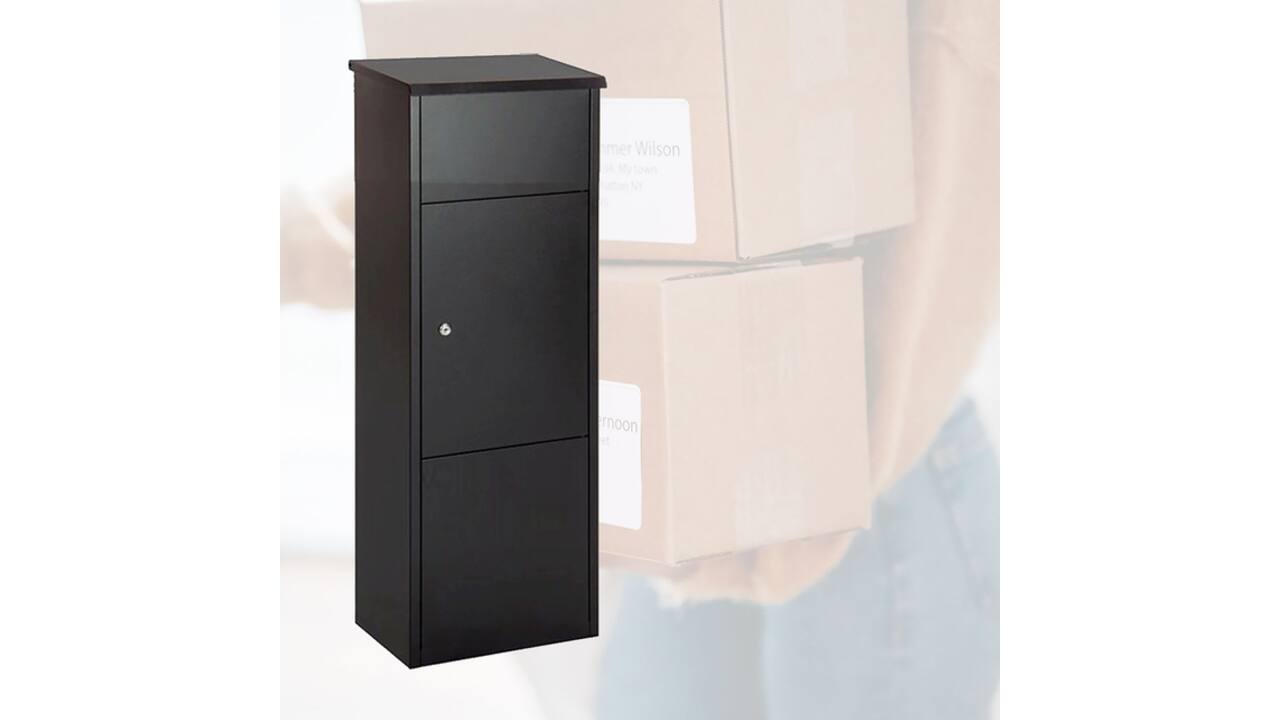 Pakketbrievenbus BRASQ 105x38x24cm PB400 Zwart