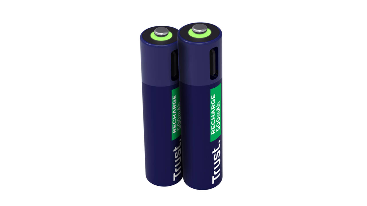 Batterij Trust USB-C oplaadbaar AAA 2 stuks