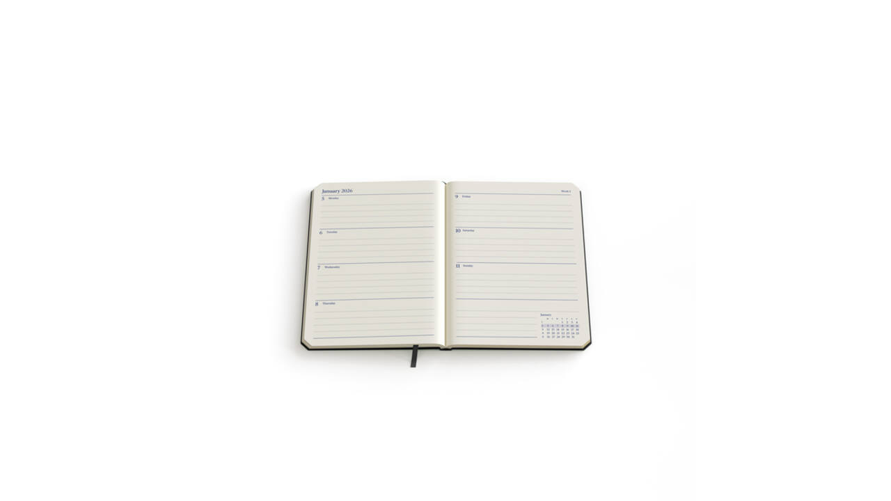 Agenda 2027 de KEMPEN Weekly Planner Pocket 7dagen/2pagina's assorti