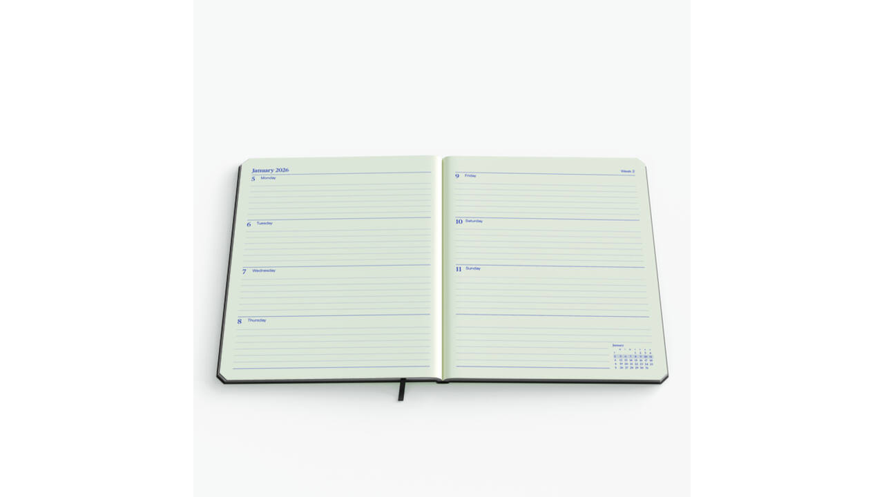 Agenda 2027 de KEMPEN Weekly Planner Large 7dagen/2pagina's assorti
