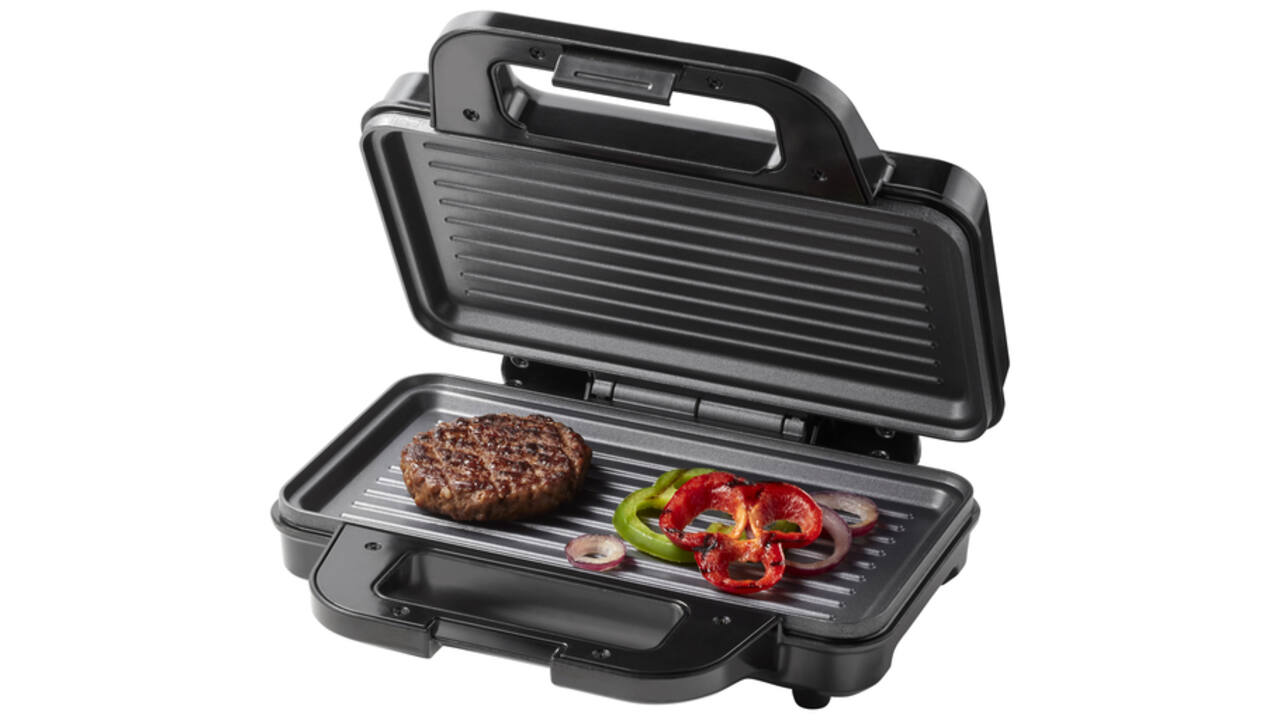 Panini grill Tomado zwart/RVS