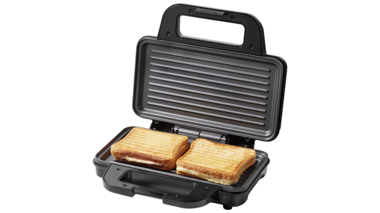 Panini grill Tomado zwart/RVS