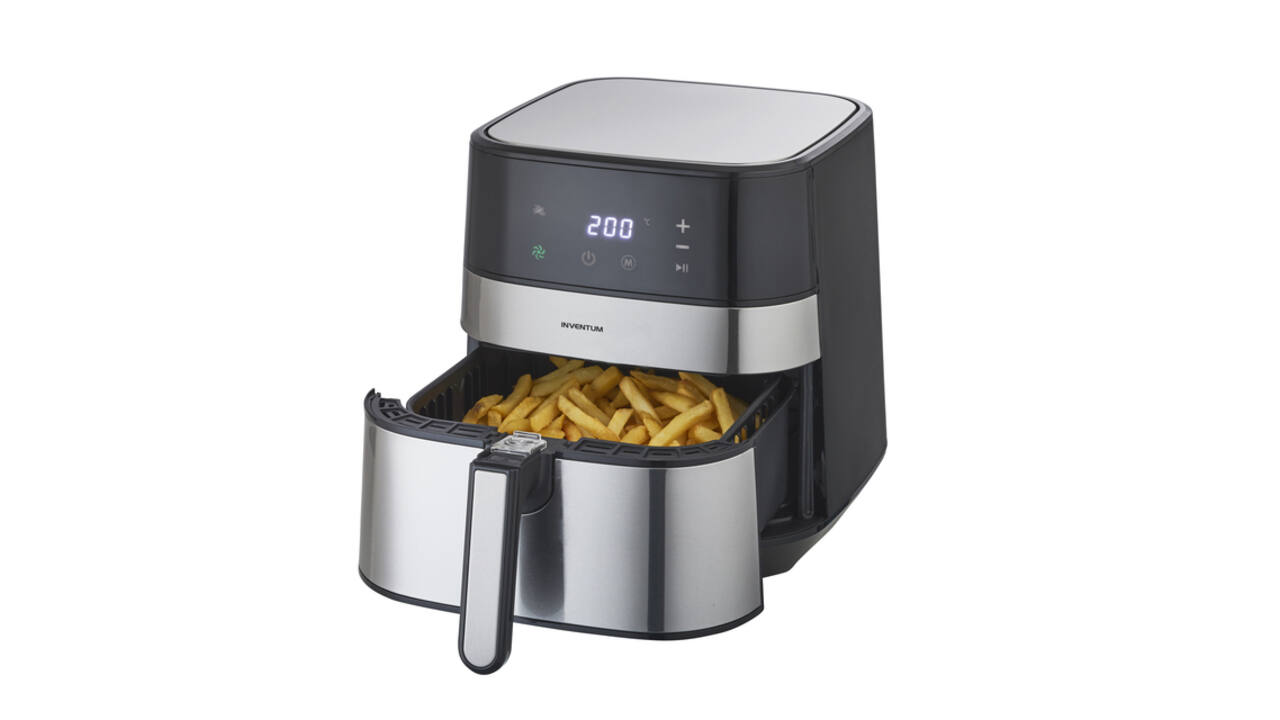 Airfryer Inventum 5 liter zwart/RVS