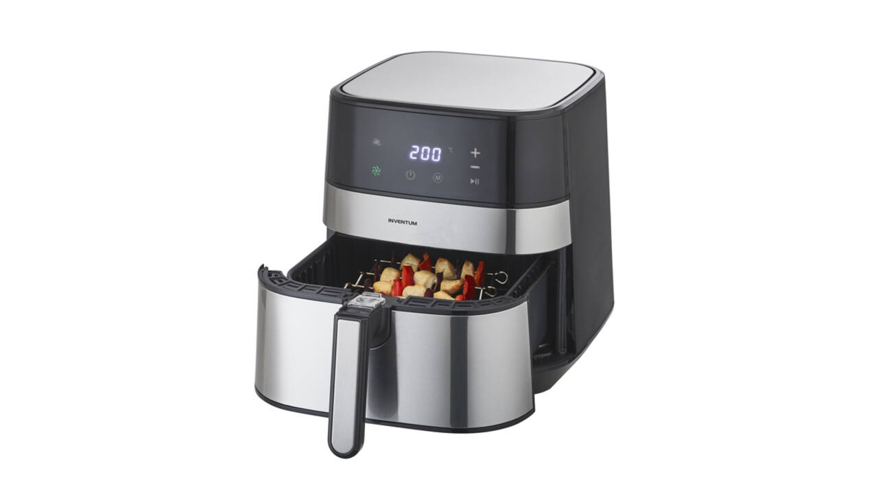 Airfryer Inventum 5 liter zwart/RVS
