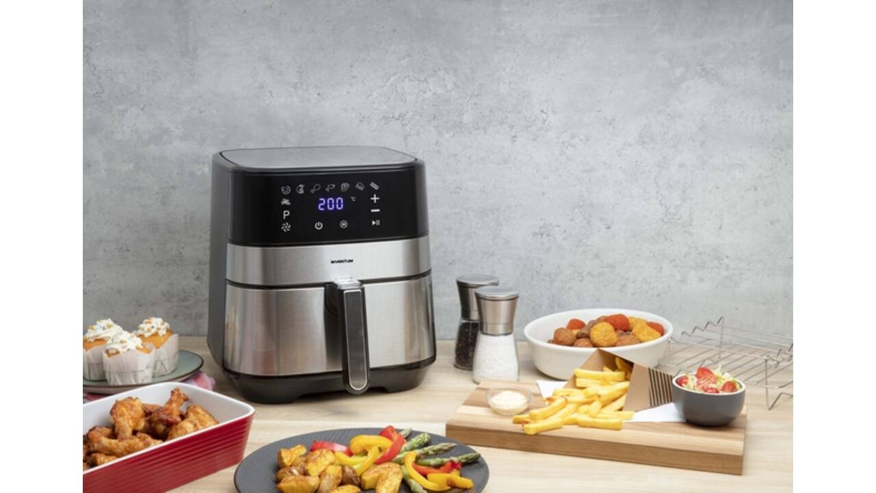 Airfryer Inventum 5 liter zwart/RVS