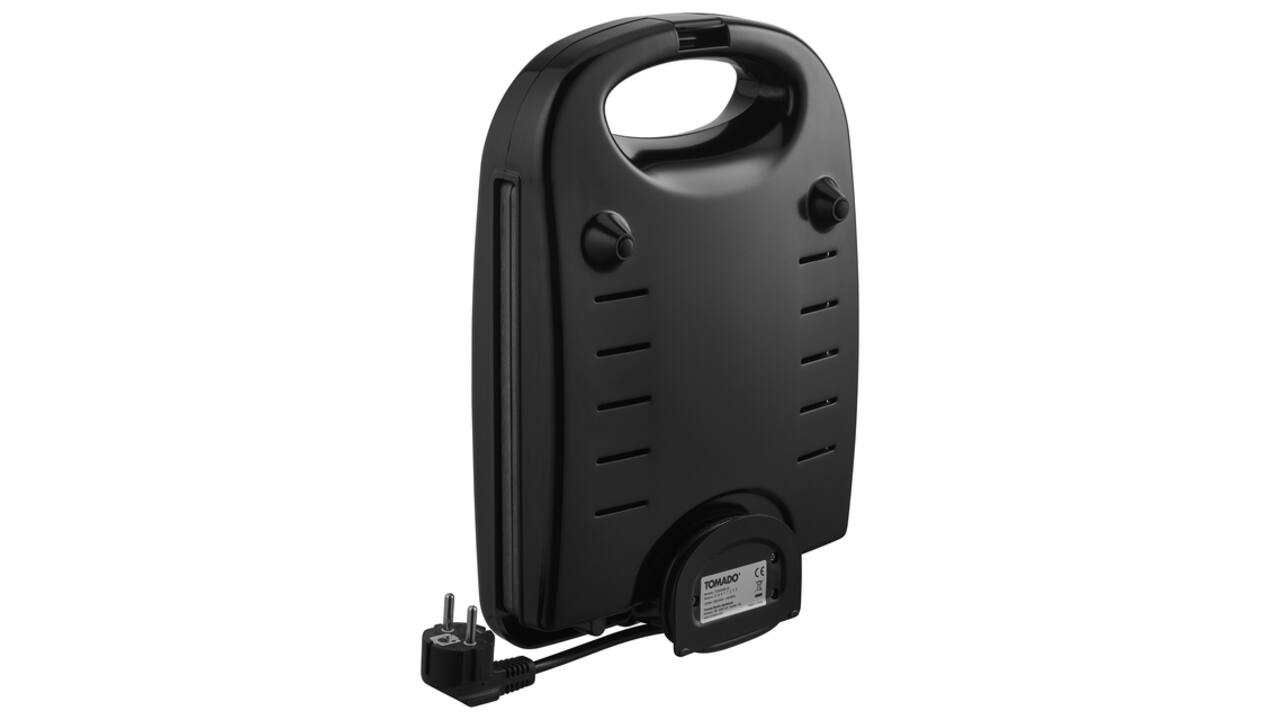 Tosti apparaat Tomado XXL 1200 Watt zwart