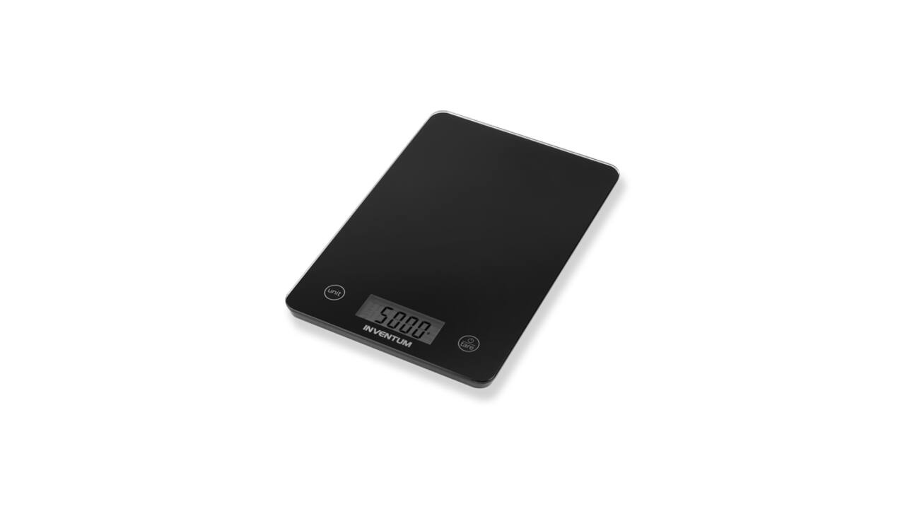 Keukenweegschaal Inventum tot 5 kilogram zwart