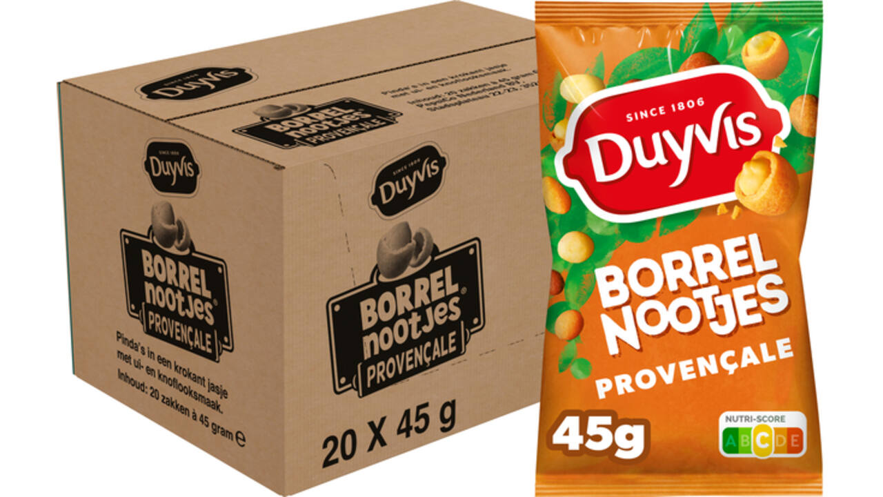 Duyvis Borrelnoot Provencale zakje 45 gram
