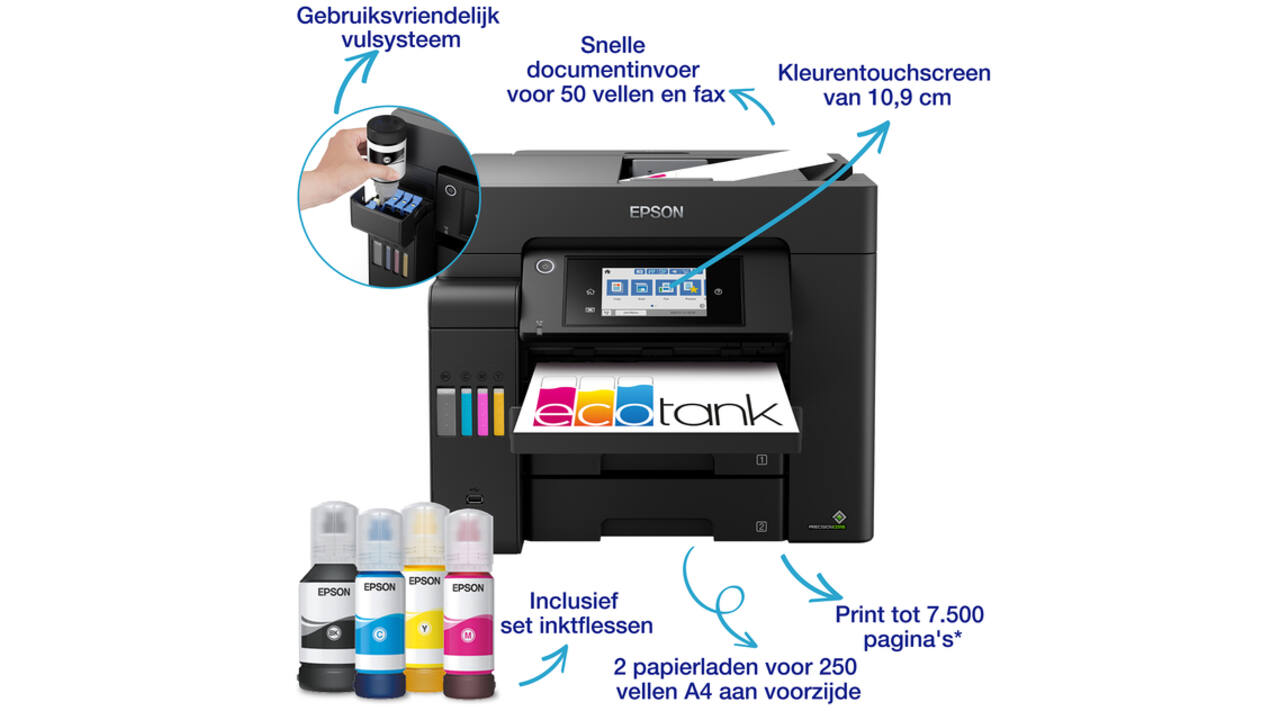 Multifunctional inktjet printer Epson Ecotank ET-5805