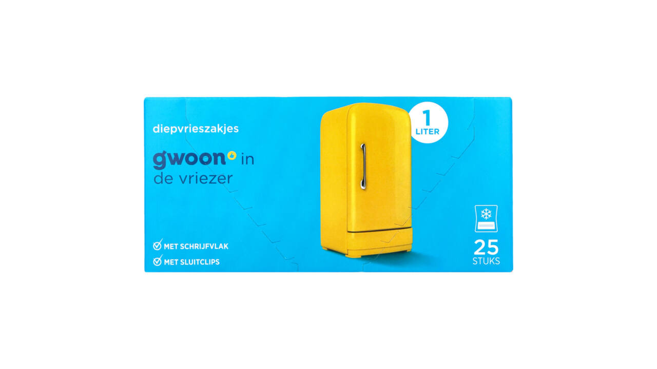 Diepvrieszak G'woon 25 x 1 liter