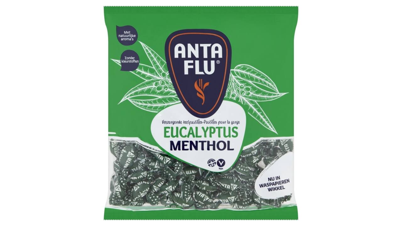 Keelpastilles Anta Flu eucalyptus zak 1 kilogram