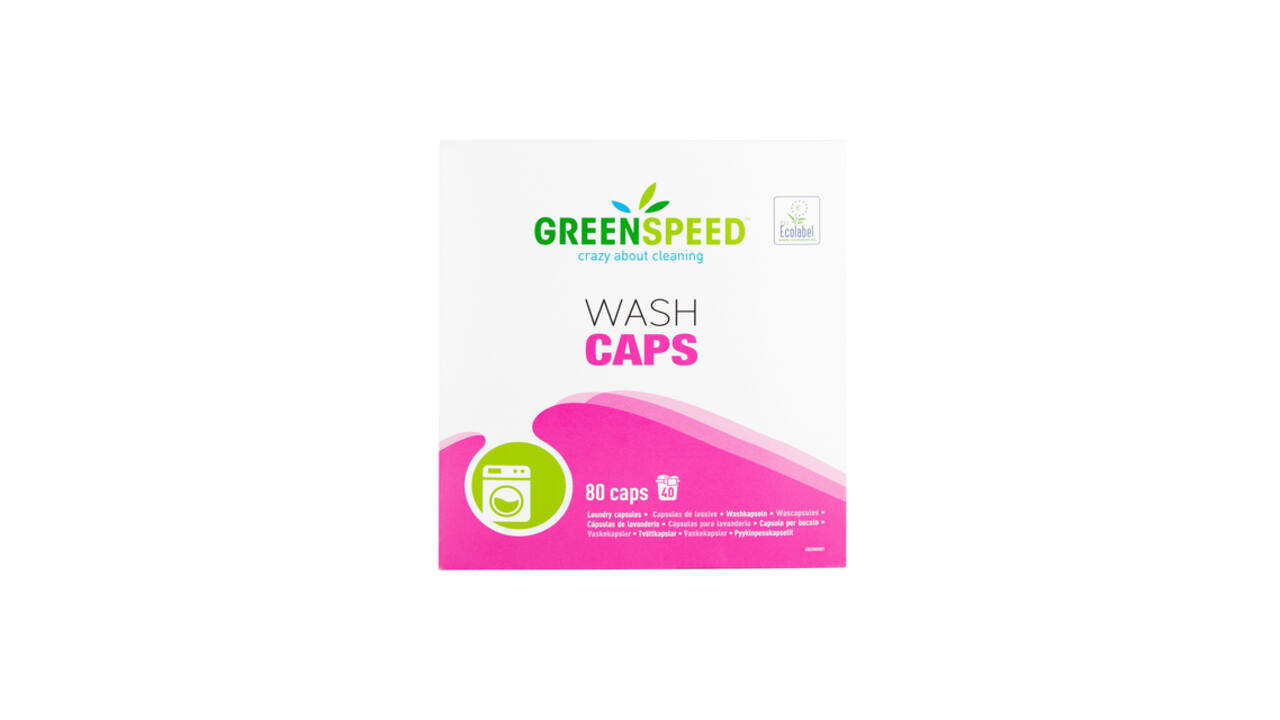 Wasmiddel Greenspeed Wash Caps universeel 80 stuks
