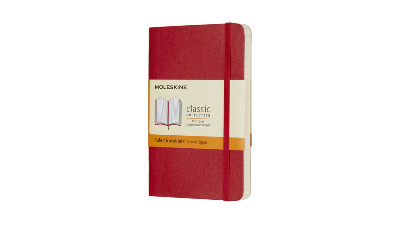 notitieboek A6 Moleskine SC rood