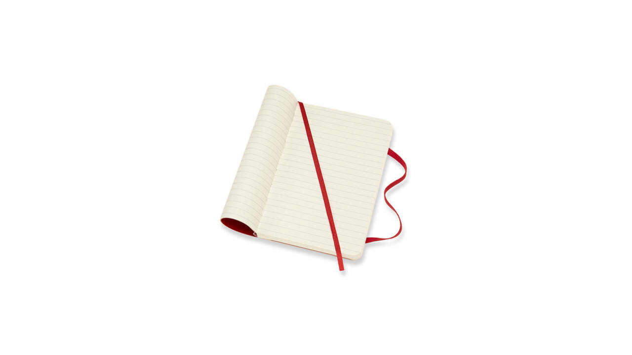 notitieboek A6 Moleskine SC rood