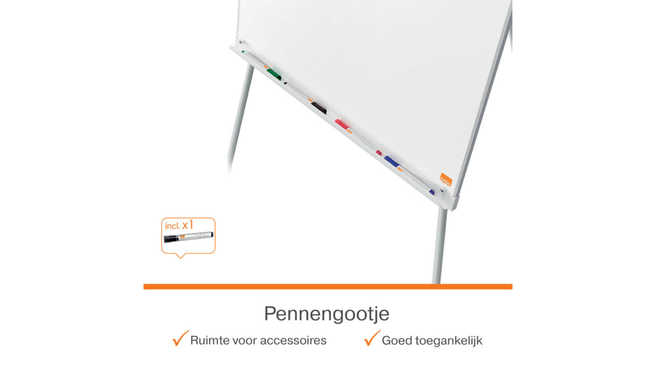 Flipover Nobo Premium Plus staal driepootstatief